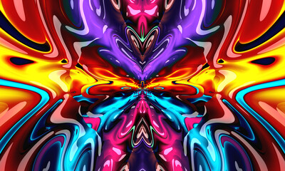 Beautiful abstract background for art projects, cards, business, posters. 3D illustration, computer-generated fractal