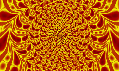 Beautiful abstract background for art projects, cards, business, posters. 3D illustration, computer-generated fractal