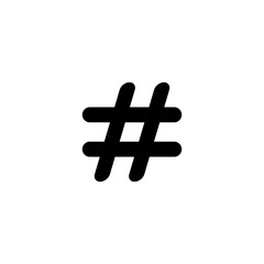 Hash tag Icon Design Vector Template Illustration
