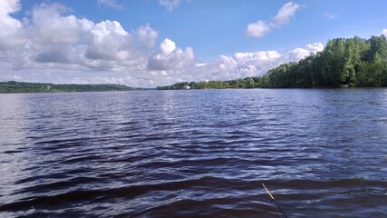 lake and mountains
