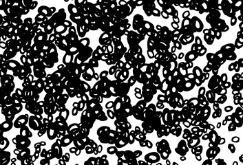Fototapeta na wymiar Black and white vector template with circles.