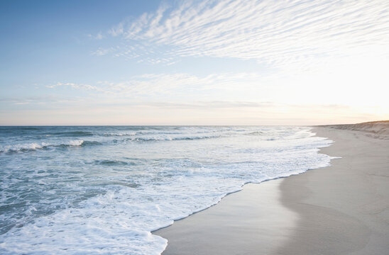 View of beach by sea