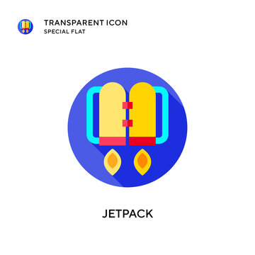 Jetpack Vector Icon. Flat Style Illustration. EPS 10 Vector.