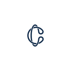 Naklejka premium C logo Vector icon illustrations