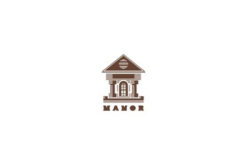 Template logo design for manor or apartment - obrazy, fototapety, plakaty