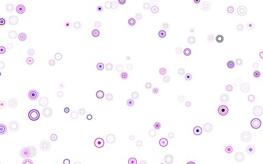Light Purple, Pink vector backdrop with dots.