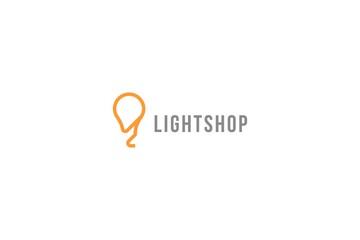 Logo design for light shop - obrazy, fototapety, plakaty
