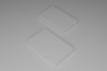 Realistic Branding and identity business cards layout mockup design.