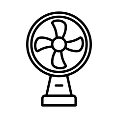 Electric Fan Icon Design Vector Template Illustration