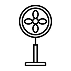 Obraz premium Electric Fan Icon Design Vector Template Illustration