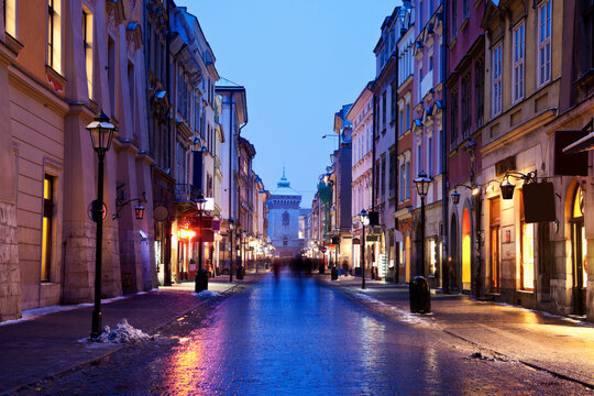 Dusk view of Florianska Street