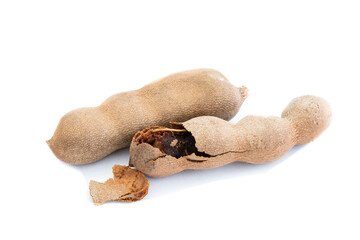 tamarind isolated on white background