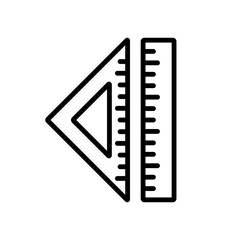 Ruler Icon Design Vector Template Illustration