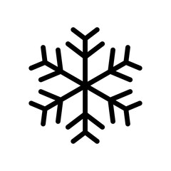 Snowflake icon, Snowflake icon vector, in trendy flat style isolated on white background. Snowflake icon image
