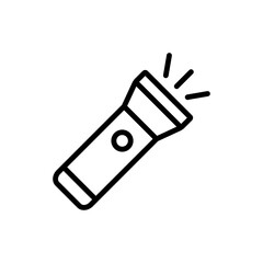 Flashlight Icon Design Vector Template Illustration
