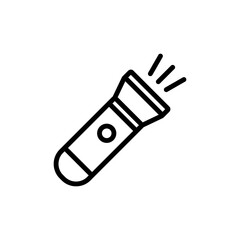 Flashlight Icon Design Vector Template Illustration