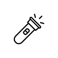 Flashlight Icon Design Vector Template Illustration