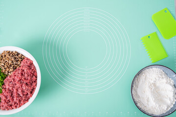 Beef dumpling filling to make dumplings