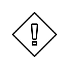 Exclamation Mark Icon Design Vector Template Illustration