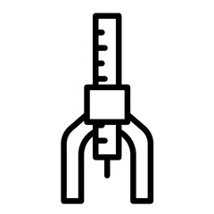micrometer caliper concept vector  Icon design, Measuring and Ruler Symbol on White background 