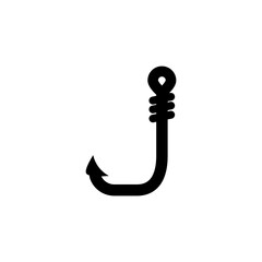 Fishing Hook Icon Design Vector Template Illustration