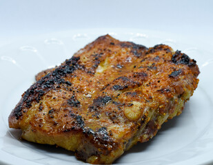 French ribs with dry rub roasted in the oven