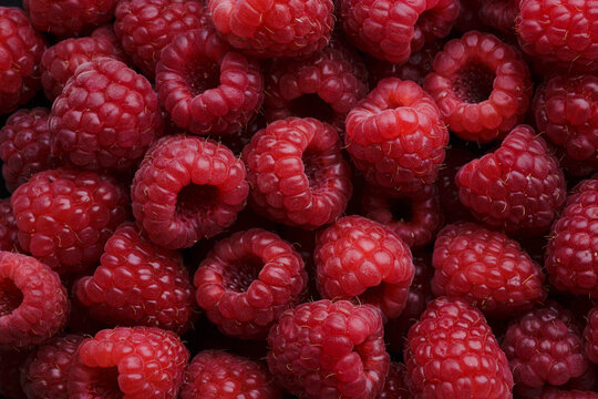 Fresh raspberries