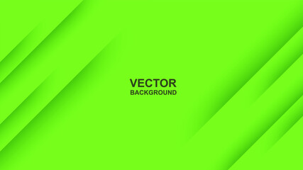 Fototapeta premium Abstract. Green neon paper art overlap layer background. Vector.