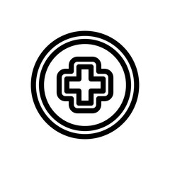 Medical Cross Icon Design Vector Template illustration