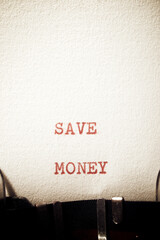 Save money phrase