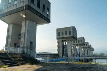 長崎県諫早市　諫早湾干拓事業　潮受け堤防