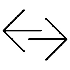 Left and right arrow icon