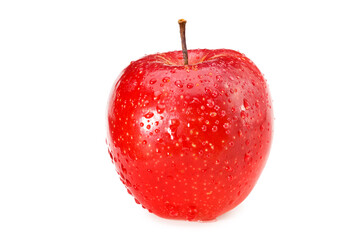 red apple isolated on a white background