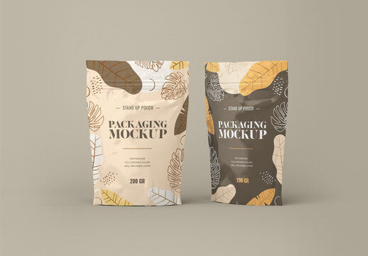 Stand Up Pouch Mockups