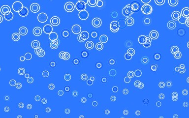 Light BLUE vector template with circles.