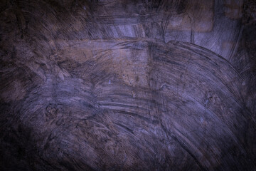 Empty interior for design, Old loft style raw navy blue color cement, concrete wall plastered surface background and texture pattern. Decorative Navy Blue Dark Stucco Wall for background.