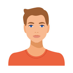 man avatar character isolated icon