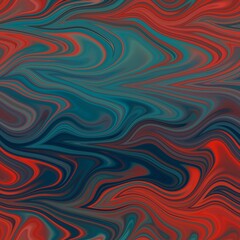 Obraz premium Seamless marble wet ripple wavy fluid pattern. High quality illustration. Smooth distorted liquid effect. Trendy artistic surface pattern design. Resembles hand marbled surface.