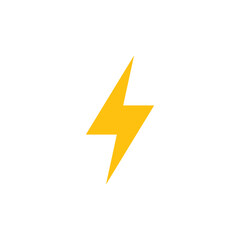 Electric Lightning Icon Design Vector Template Illustration