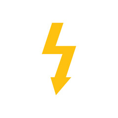 Electric Lightning Icon Design Vector Template Illustration