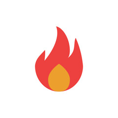 Fire Icon Design Vector Template Illustration