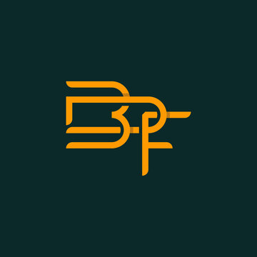 BDF initial modern logo design vector icon template, BDF creative initials letter logo concept.	