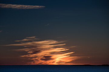 Fototapeta premium Artistic clouds in sunset