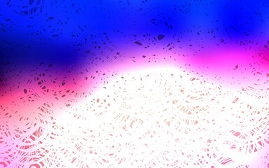 Light Blue, Red vector natural abstract design. Decorative shining illustration with doodles on abstract template. Brand-new design for your business.