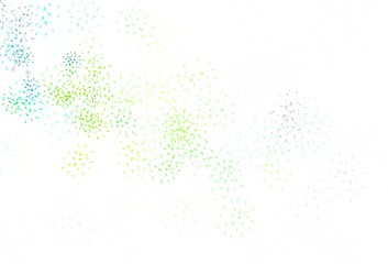 Light Green, Yellow vector elegant background with leaves.