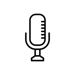 Microphone Icon Design Vector Template Illustration