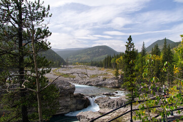Elbow Falls on a Smoky Day