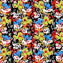 Fototapeta premium seamless pattern with flowers