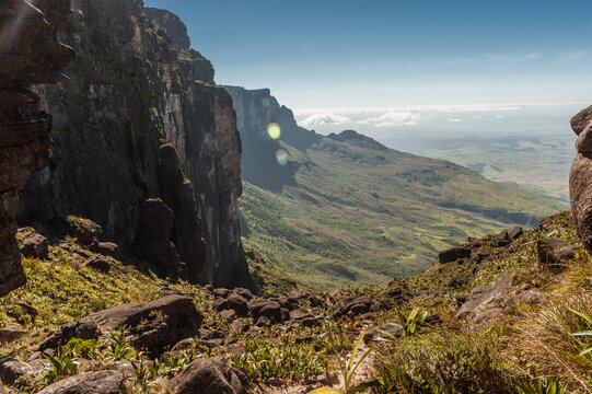 View from the plateau Roraima to Gran Sabana region - Venezuela, South America
