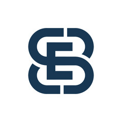 E logo letter ES vector icon illustrations